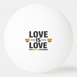 Balle De Ping Pong L'amour est l'amour – Conception minimale de cœurs