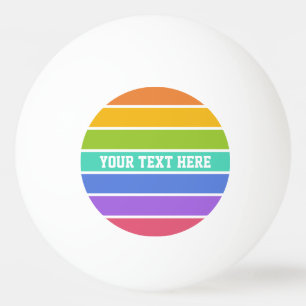 Balle De Ping Pong L'arc-en-ciel colore les boules de ping-pong