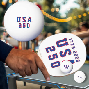 Balle De Ping Pong Le 250e anniversaire de l'Amérique USA 250 1776 20