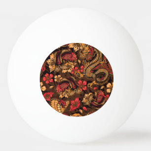 Balle De Ping Pong Le dragon japonais koi motif.