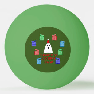 Balle De Ping Pong Le fantôme de Noël présente drôle