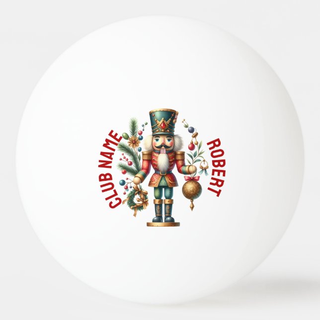 Balle De Ping Pong Les noix de Noël festives (Devant)