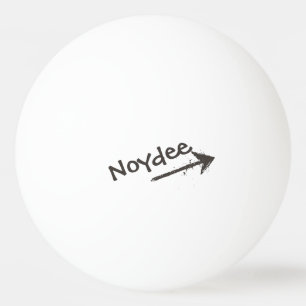 Balle De Ping Pong Lettre noire et flèche sur votre