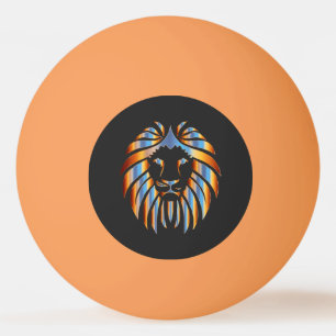Balle De Ping Pong Lion, Big Cat, design chromatique,
