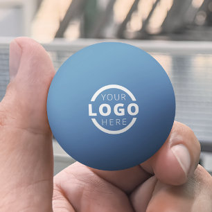 Balle De Ping Pong Logo d'entreprise personnalisé Bleu d'entreprise