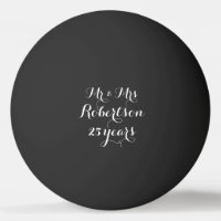 M. et Mme 25e anniversaire du mariage ping pong ba