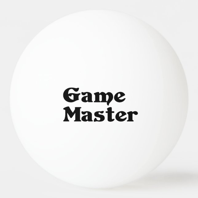 Balle De Ping Pong Maître de jeu (Devant)