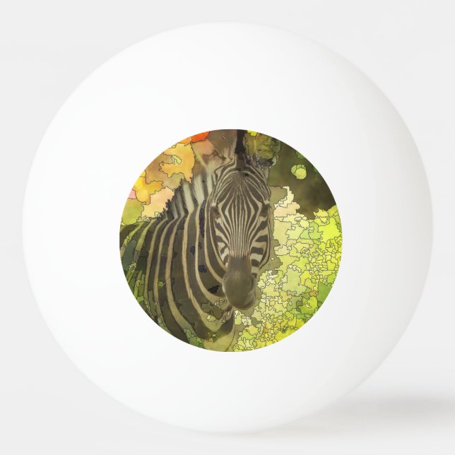 Balle De Ping Pong Mapified - Zebra (Devant)