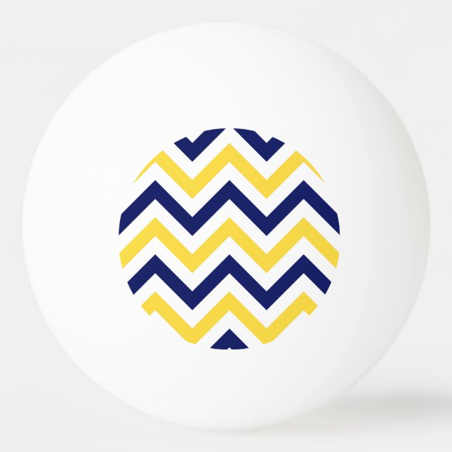 Balle De Ping Pong Marine, Ananas, Whal Grand Motif Chevron ZigZag (Devant)