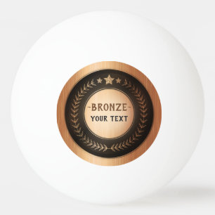 Balle De Ping Pong MÉDAILLE BRONZE DIY IMPRESSION PERSONNALISÉE Ajout