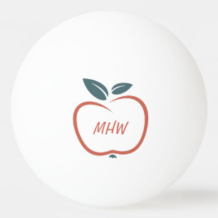 Balle De Ping Pong MEILLEURS ENSEIGNANTS personnalisés monogramme pin