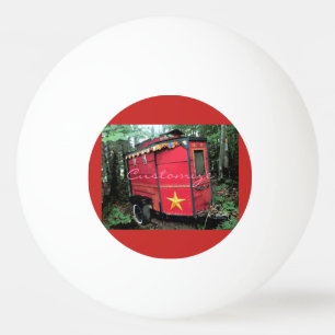 Balle De Ping Pong Minuscule caravane rouge tzigane customisée Thund