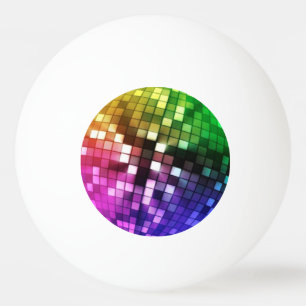 Balle De Ping Pong mirorball arc-en-ciel