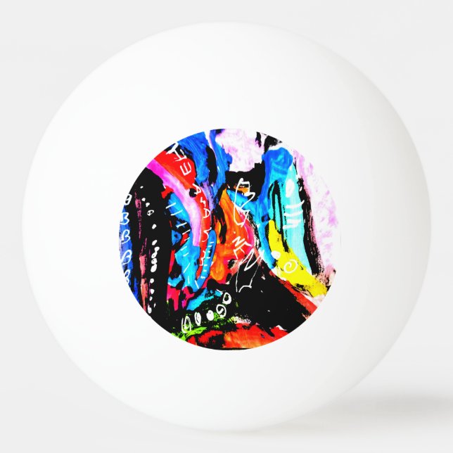 Balle De Ping Pong mixte arc-en-ciel (Devant)