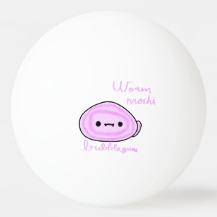Balle De Ping Pong Mochi Mignon Ver de Terre Mochi Drôle d'Animal