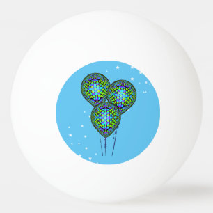 Balle De Ping Pong Modèle Ballons Bleus