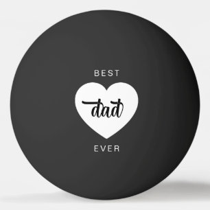 Balle De Ping Pong Moderne Meilleur Père Jamais Coeur