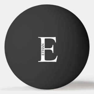 Balle De Ping Pong Monogramme et nom personnalisés