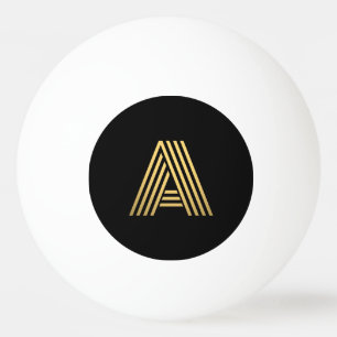 Balle De Ping Pong Monogramme Or moderne
