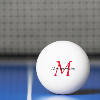 Balle De Ping Pong Monogramme personnalisé