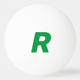Balle De Ping Pong Monogramme personnalisé Initiales Coutume vert ja