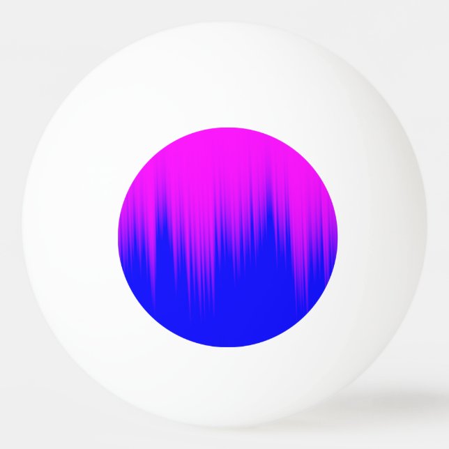 Balle De Ping Pong Motif bleu et magenta de filets (Devant)