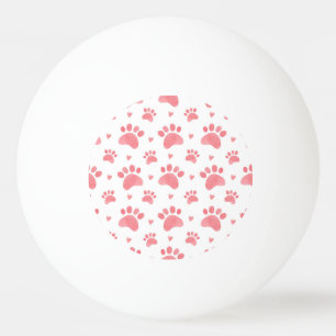 Balle De Ping Pong Motif d'aquarelle Cat Paws