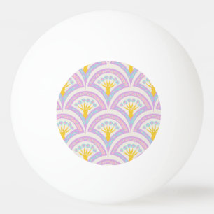 Balle De Ping Pong Motif de coquille de couleur pastel
