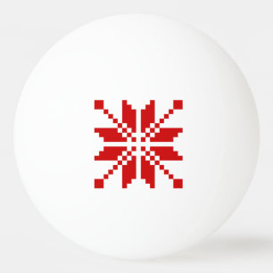 Balle De Ping Pong Motif de Noël du Flocon de neige de Noël