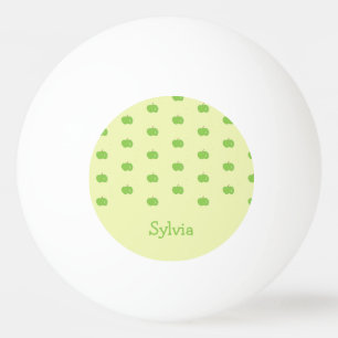 Balle De Ping Pong Motif de pommes vertes