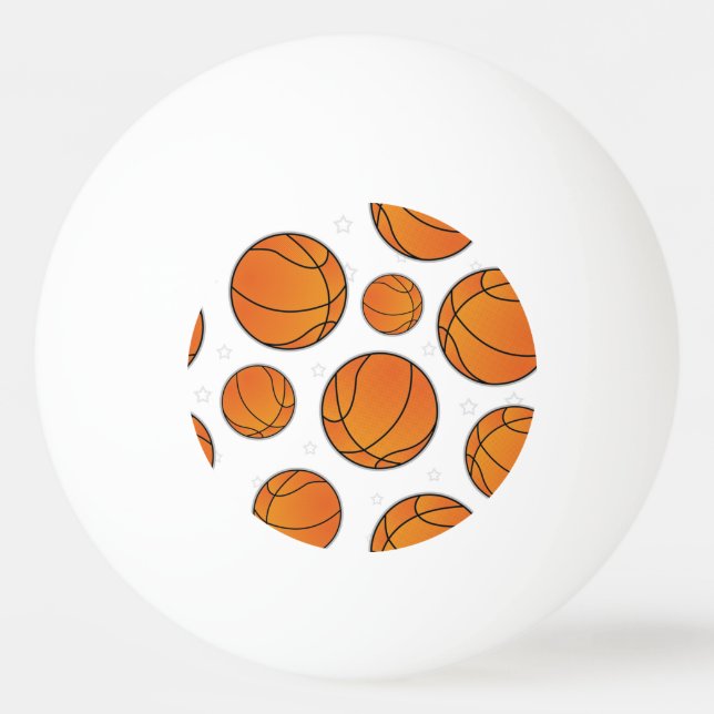 Balle De Ping Pong Motif de star du basket-ball (Devant)