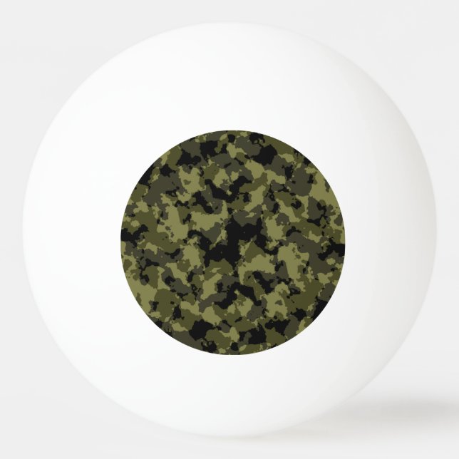Balle De Ping Pong Motif de style militaire camouflage (Devant)