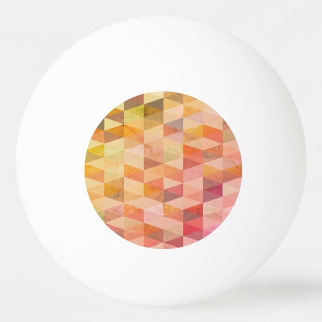 Balle De Ping Pong Motif géométrique Triangle souple (Devant)
