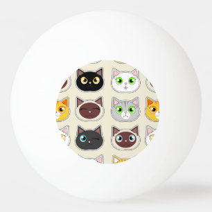 Balle De Ping Pong Motif mignon de chats