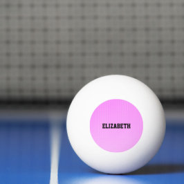 Balle De Ping Pong Motif rose points blancs