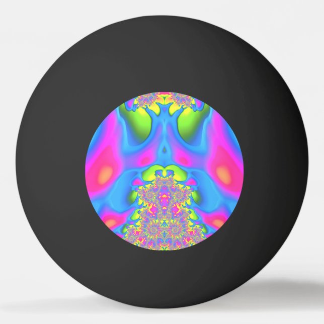 Balle De Ping Pong Multitude de nuances lumineuses ~ Conception fract (Devant)