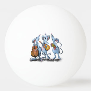 Balle De Ping Pong Musique Souris Bande Funky Pink Pong Ball