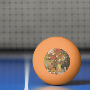 Balle De Ping Pong Nature morte florale de Van Gogh Coquelicots et ro