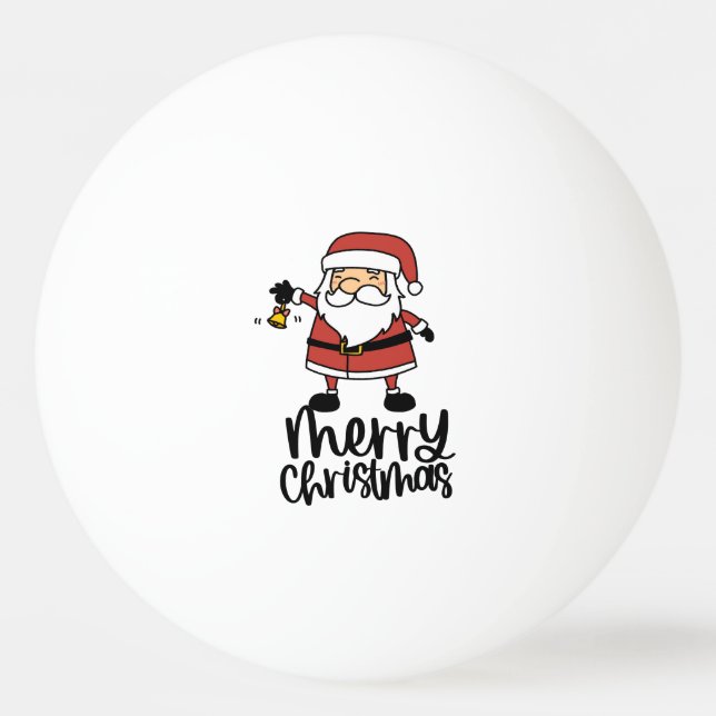 Balle De Ping Pong Noël avec le Père Noël (Devant)