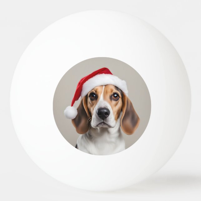 Balle De Ping Pong Noël beagle (Devant)