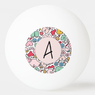 Balle De Ping Pong Nom dessous de verre en motif de poitrine coloré