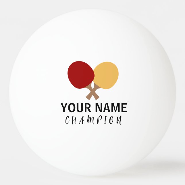 Balle De Ping Pong Nom personnalisé (Devant)