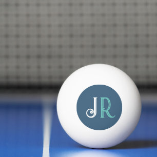 Balle De Ping Pong Nom personnalisé Monogramme