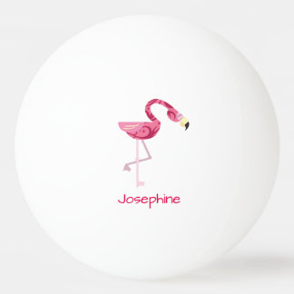 Balle De Ping Pong Oiseau de Flamant rose rose personnalisé