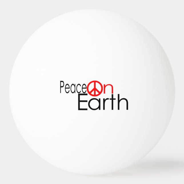 Balle De Ping Pong Paix sur Terre (Devant)