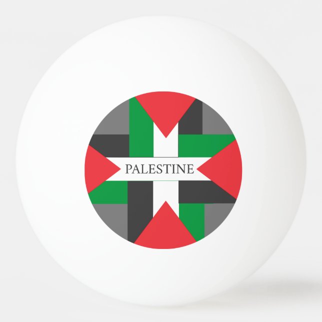 Balle De Ping Pong Palestine Football Soccer Ball (Devant)