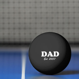 Balle De Ping Pong Papa typographie moderne coutume date établie fun