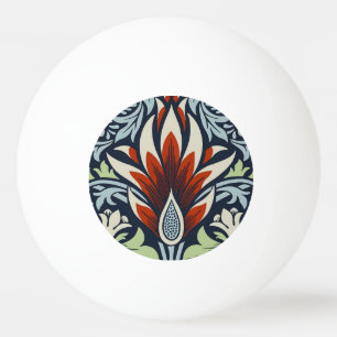 Balle De Ping Pong Papier peint floral Morris Navy Blue Snakeshead