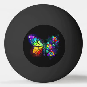 Balle De Ping Pong Papillon arc-en-ciel