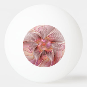 Balle De Ping Pong Papillon coloré abstrait art fantastique fractal
